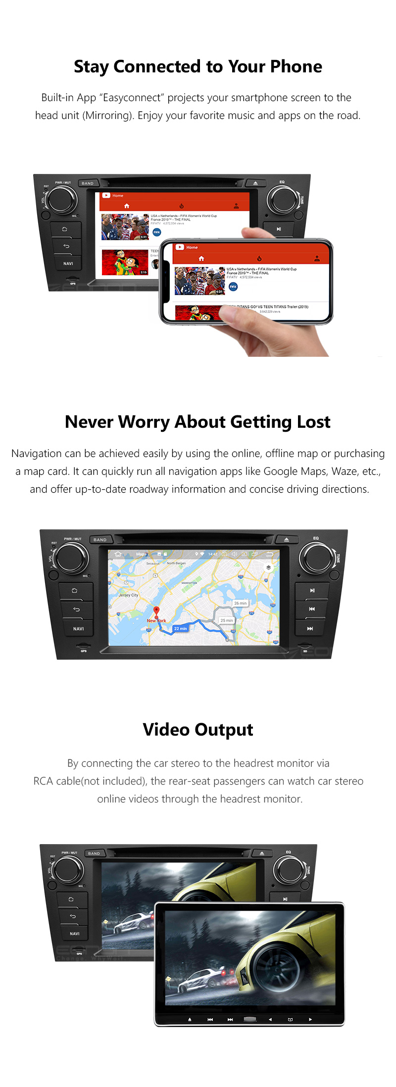Android 5 1 1 Car Audio Dvd Player Gps For Bmw Manual Air Bmw E90 E91 E92 E93 Multimedia Navigation Head Device Unit Car Dvd Players Car Audio Car Electronics