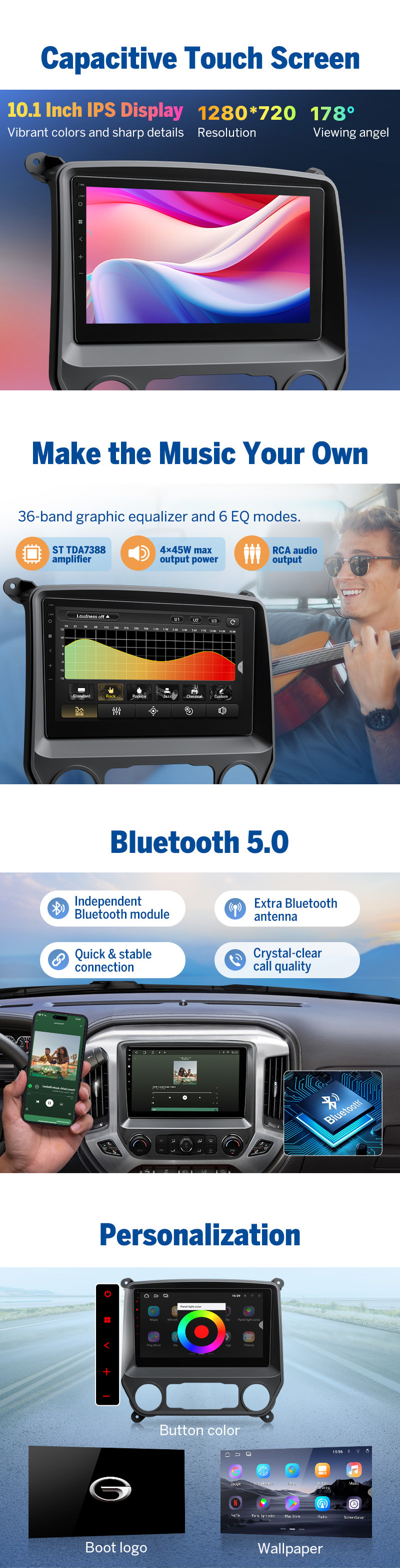 Eonon GMSX6 Android 13 Stereo for Silverado/Sierra