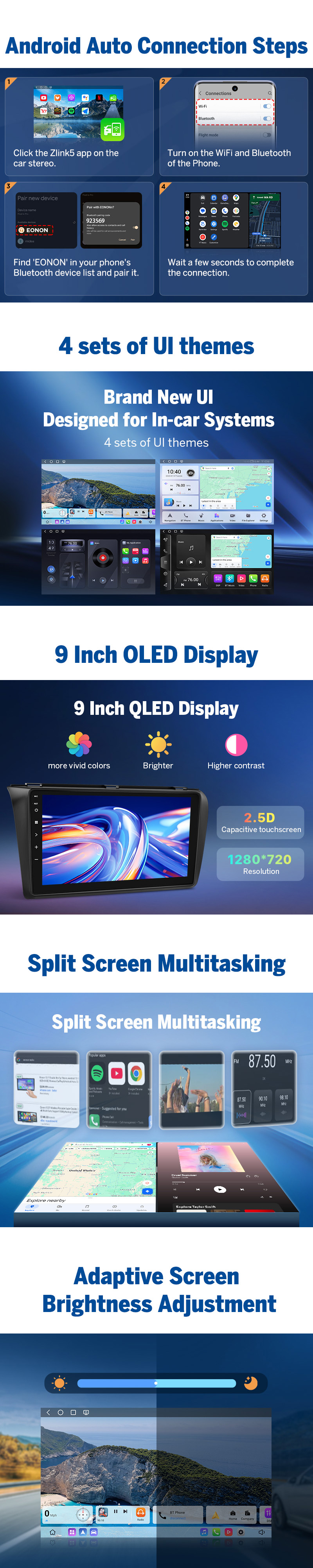 Eonon M3BKX6S Android 13 8Core 9